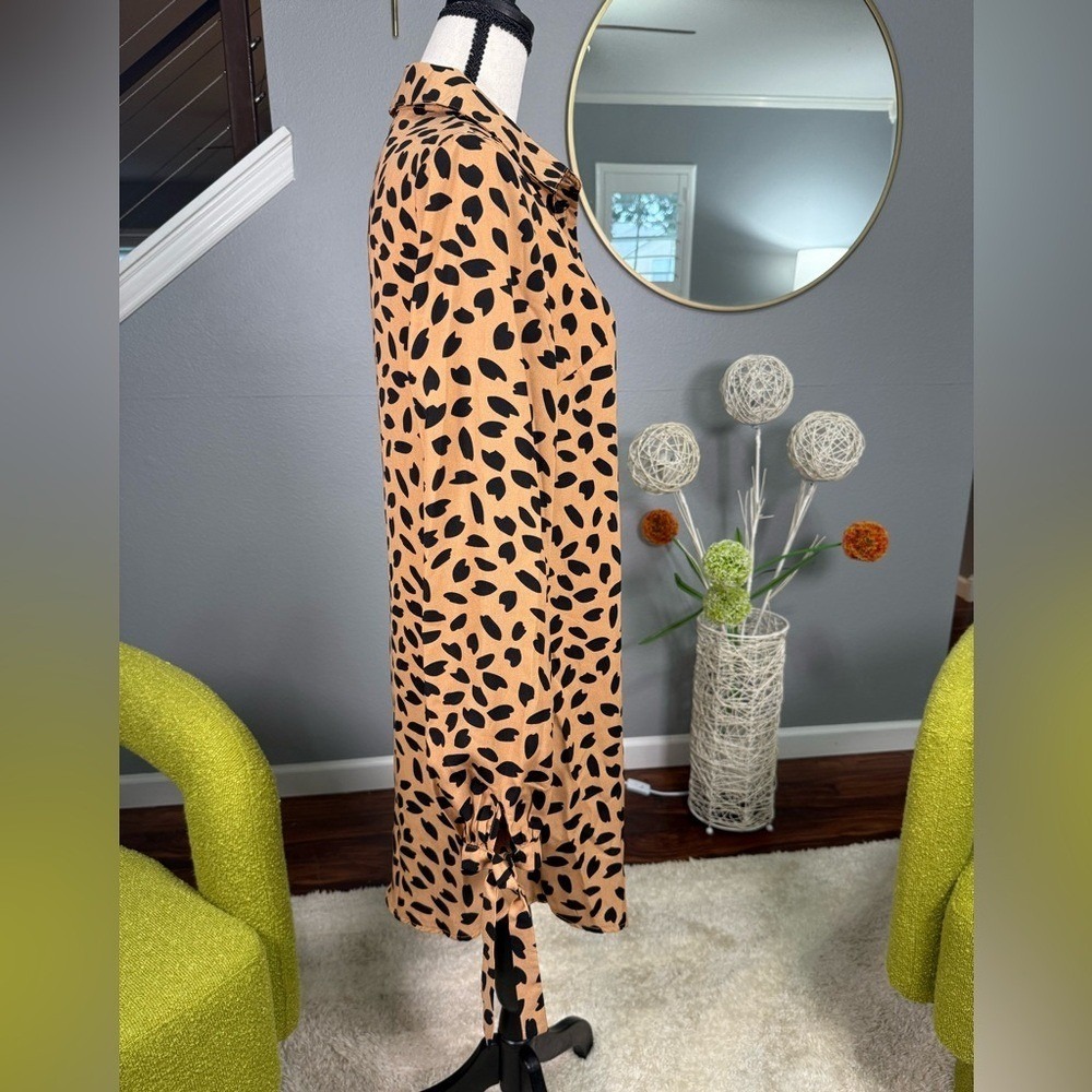 Missguided Animal Print Shirtdress Size 4 with tags - Picture 4 of 13